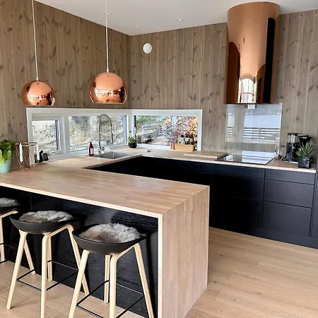 Delikat, Moderne Og Komfortabel Med Panoramautsikt Over Nisser Dom wakacyjny